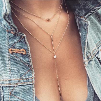 Necklace,collarbone Chain ,metal Necklace,the Fine..