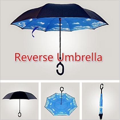Umbrella，anti-uv C-handle Sun Rain Opposite..