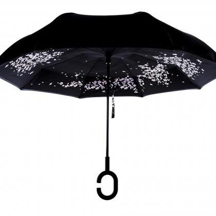 The Fallen Petal Umbrella，anti-uv C-handle Sun..