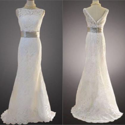 Custom Make 2015 Style Vintage A Line Lace Wedding..