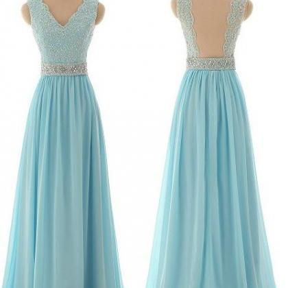 Prom Dress, Sexy Lace Prom Dresses,blue Prom..