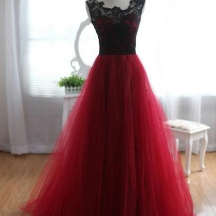 Prom Dress,maroon Long Prom Dress,prom..