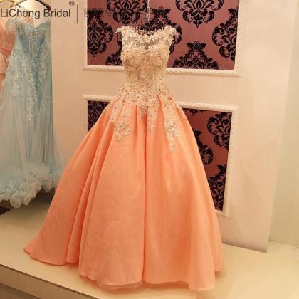 Prom Dress,sexy Blush Pink Prom Dresses,ball Gown..
