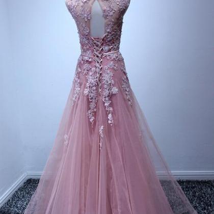 Tulle Formal Dress,long Prom Dress,lace Prom..