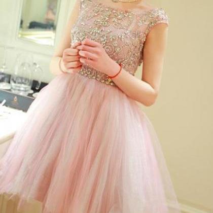 Pink Prom Dress, Homecoming Dress, Lovely..