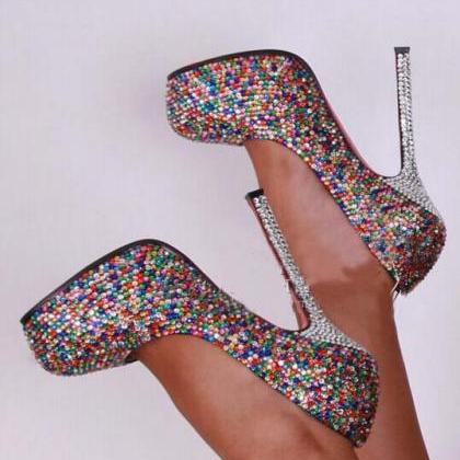 Candy Luxury Bridal Shoes colorful ..
