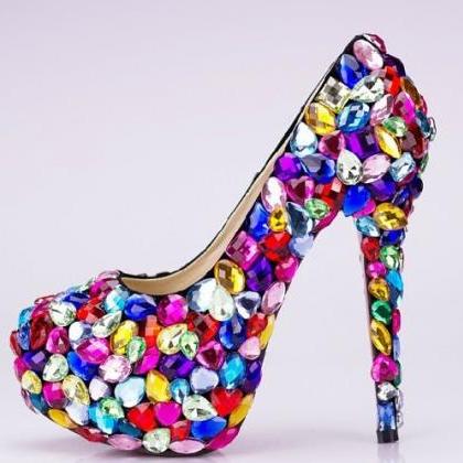 Candy Crystal Glitter Fashion Multicolor Wedding..