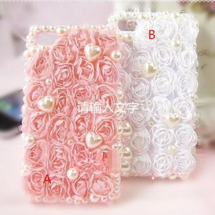 6c 6s Plus Fashion Lace Flower Pearl Girly Mobile..