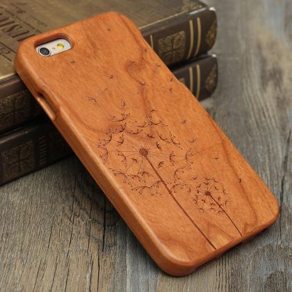 Luxury Natural Wood Wooden Bamboo Hard Cover Phone..