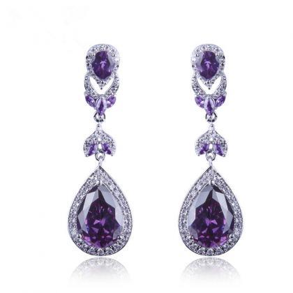 Wedding Jewelry Wedding Earring Luxury Crystal..