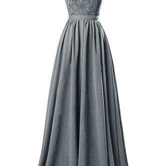 Gray Prom Dresses,beaded Prom Dress,gray Prom..