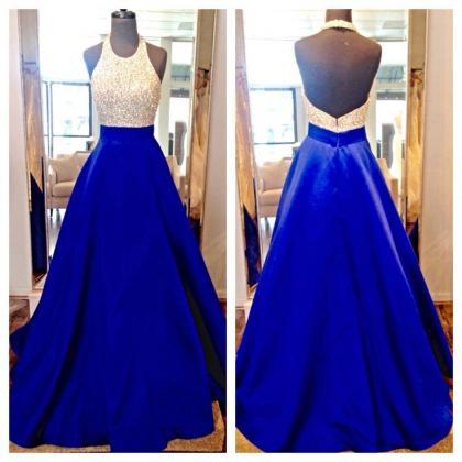 Charming Prom Dressnew Design Long Royal Blue Prom..