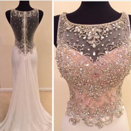 Charming Prom Dress,2016 Real Made Beads Prom..