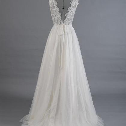Wedding Dresses,lace Wedding Gownswhite Wedding..