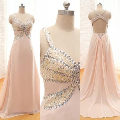 Charming Prom Dress,chiffon Prom Dress,a-line Prom..