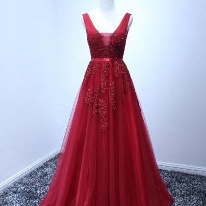 High Quality Prom Dress,tulle Prom Dress,appliques..