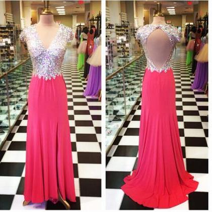 Prom Dresses,open Back Prom Gowns,backless Prom..