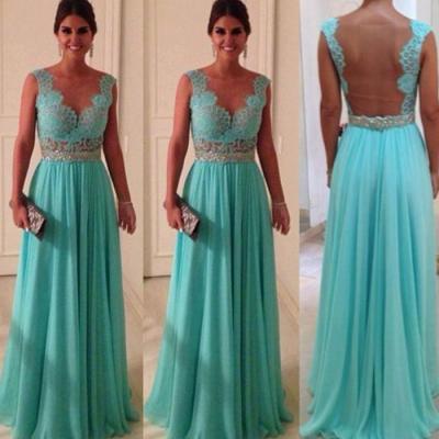 New Turquoise Chiffon and Back Nude Vestido de Festa Tulle Cheap Price Best Selling Wedding Party Dress Bridesmaid Dresses 2015