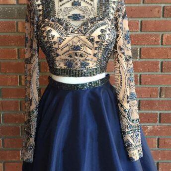 2 Piece Homecoming Dress,Short Homecoming Dresses,Homecoming Dress,Beautiful Prom Gown,2 piece Cocktail Dress