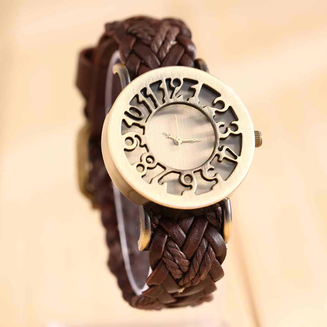 Hollow Watch, Leather Watch, Bracelet Watch, Vintage Watch, Retro Watch, Woman Watch, Lady Watch, Girl Watch, Unisex Watch