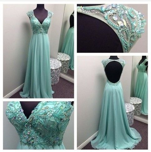High Quality Evening Dress Preety Prom Dress Chiffon Party Dress A-line Prom Dress Crystal Prom Dress