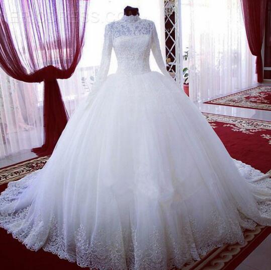Lace Wedding Dressevening Dress, Prom Dress, Wedding Dresselegant Dress, Sexy Dresscustom Size, Color,long Sleeve Wedding Dress