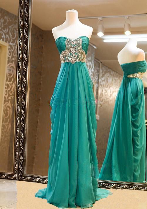 Hunter Green Prom Dresses, Formal Dresses,strapless Prom Dress 2016, Prom Dresses,party Dresses,evening Dress,sexy Prom Gowns, Chiffon Prom Dress