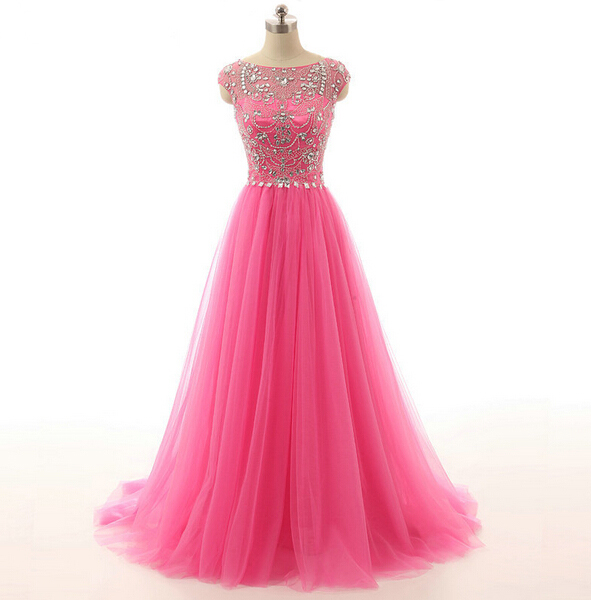 Prom Dress,sparkly Evening Dress,2017 Prom Gown,sparkle Party Dress,long Prom Dress,sparkle Pink Evening Gowns