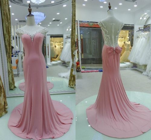 Elegant Prom Dress, Junior Prom Dress, Dusty Pink Prom Dress, Long Prom Dress, Charming Prom Dress, Unique Prom Dress, Prom Dress, Evening Dress