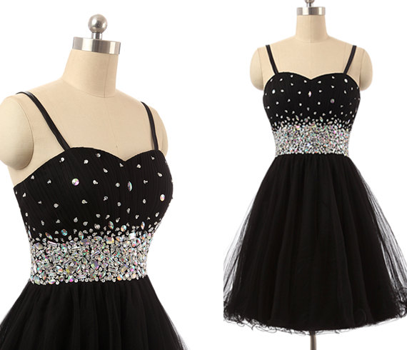 Short Prom Dress, Black Prom Dress, Lovely Prom Dress, Lace Up Prom Dress, Homecoming Dress, Junior Prom Dress, Prom Dress, Little Black Dress,