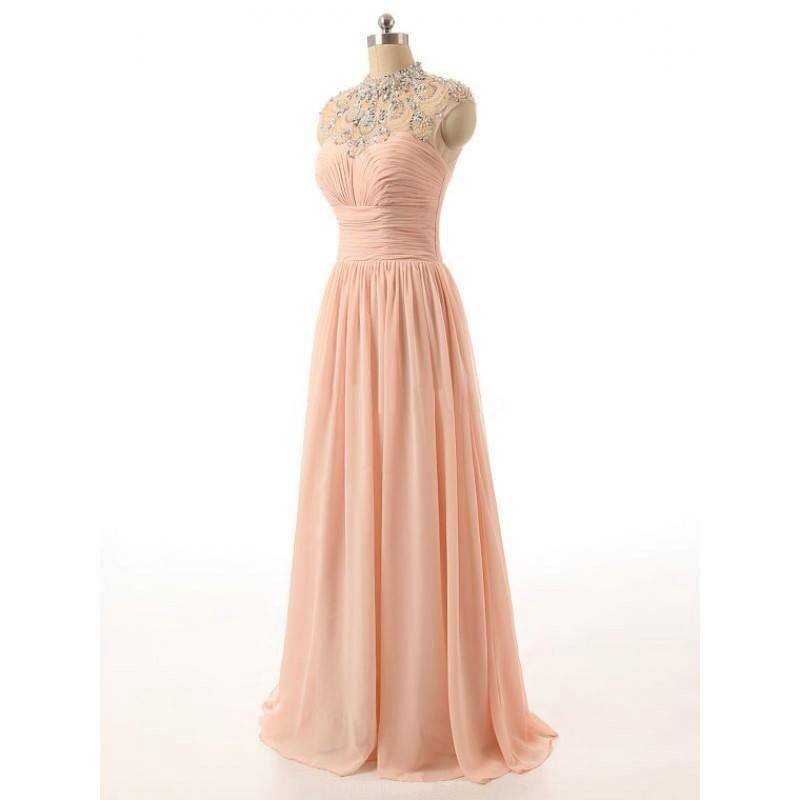 Long Sleeve Midi Chiffon A - Line Regular Prom Dress gzk1001