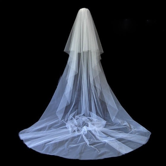 Cheapwedding Veil Simple White/ivory Wedding Veil Wedding Tiara Wedding Veil/bridal Veil/bridal Accessories/head Veil/tulle Veil ,fashion Ivory