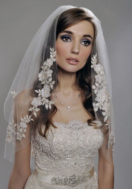 cheapWedding veil simple white/Ivory Wedding Veil Wedding tiara wedding veil/bridal veil/bridal accessories/head veil/tulle veiWedding Veil - Two Tier Veil with Gorgeous FRENCH Lace Appliques Adorned with Swarovski Crystals, Embroidery veils Sequins