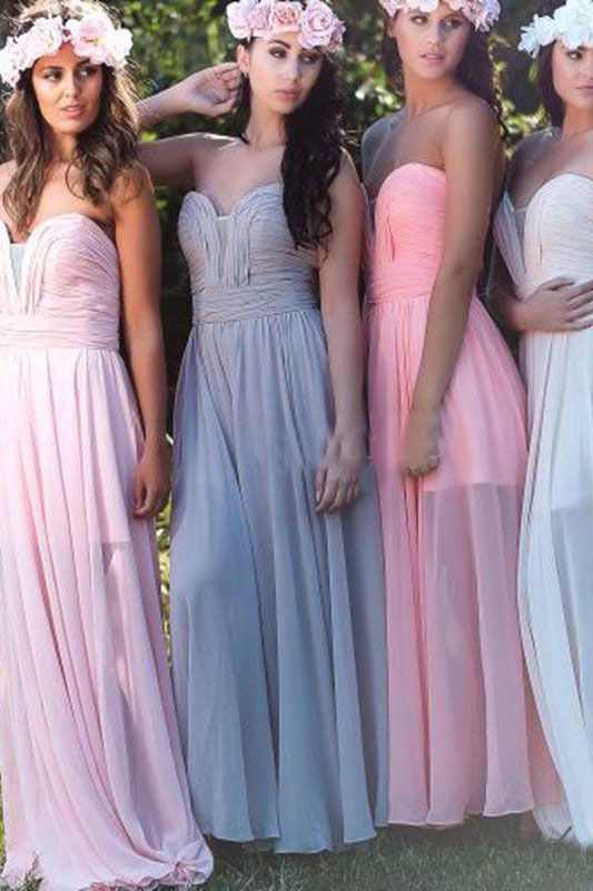 Colorful Bridesmaid Dresses Sweetheart New Colorful Bridesmaid Dresses Sweetheart New Arrival Chiffon Simple
