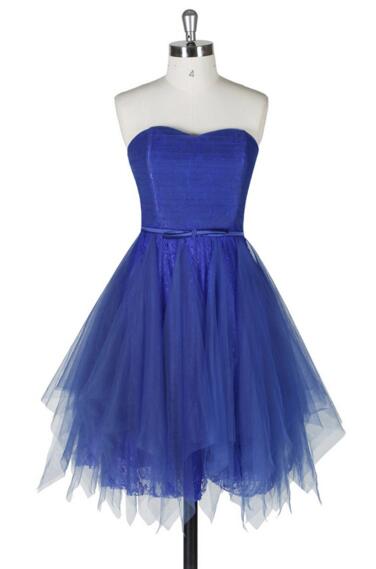 Short Blue Homecoming Dress,strapless Homecoming Dress,a-line Homecoming Dress, Junior Homecoming Dress,graduation Dress , Homecoming Dress ,prom