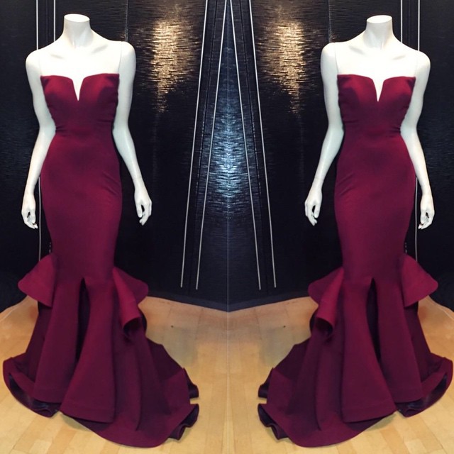 Sexy Prom Gown,2016 Prom Dress,mermaid Prom Gown,unique Prom Gown,pretty Prom Gown,satin Prom Gown,long Prom Gown Evening Dresses,prom Dress