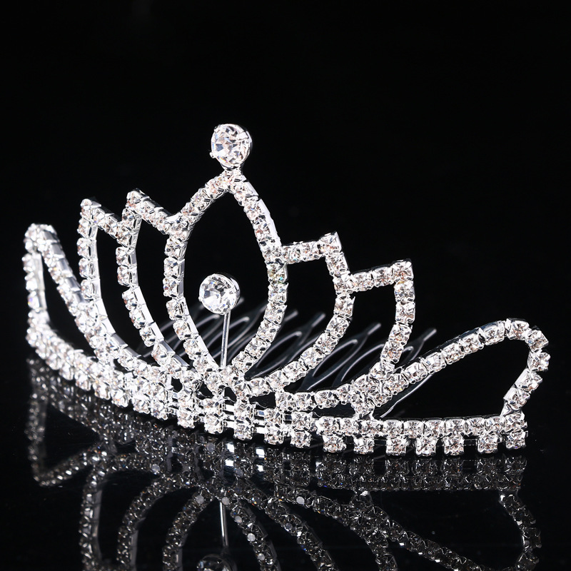 Chidren Wedding Jewelry , Crown ,diamond Jewelry,flash Jewelryedd,the Bride Wedding Dress Crystal Crown Diamond Crownwith Combs