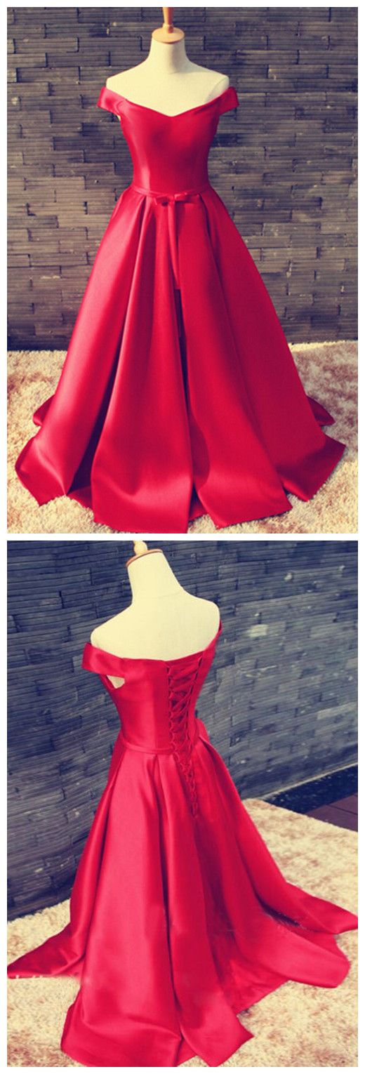 Prom Gownred Prom Dresses,satin Prom Dress,off The Shoulder Prom Dresses,formal Gown,sexy Evening Gowns,red Party Dressy Dress,mermaid Prom Gown