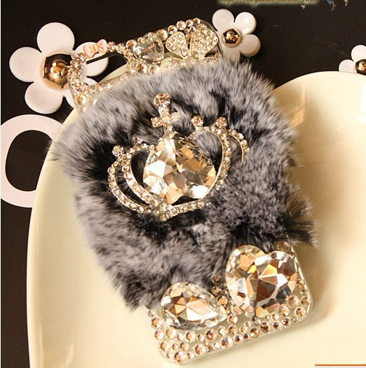 Ipone Case ,iphone6case, Pearl Case, Diamond Case, Costly Case, 6, 6 S, Plus. 6 Splus, Set Auger, Full Of Pearlswarm Soft Fur Feather Crystal