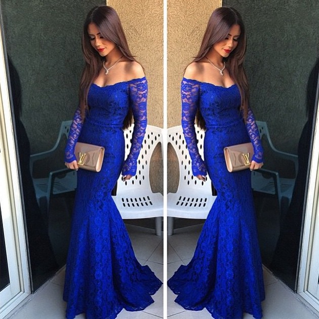 Royal Blue Long Dress