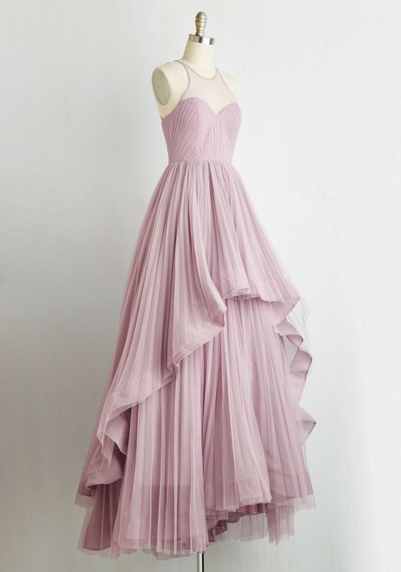 Charming Prom Dress,chiffon Prom Dress,a-line Prom Dress,pleat Evening Dress