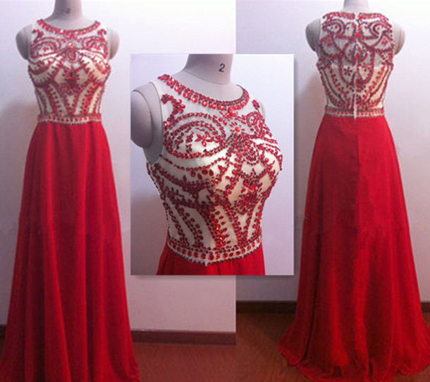 Sexy Red Prom Dress,long Prom Dress, Sequins Prom Dress, Modest Prom Dress, Pretty Prom Dress, Prom Dress