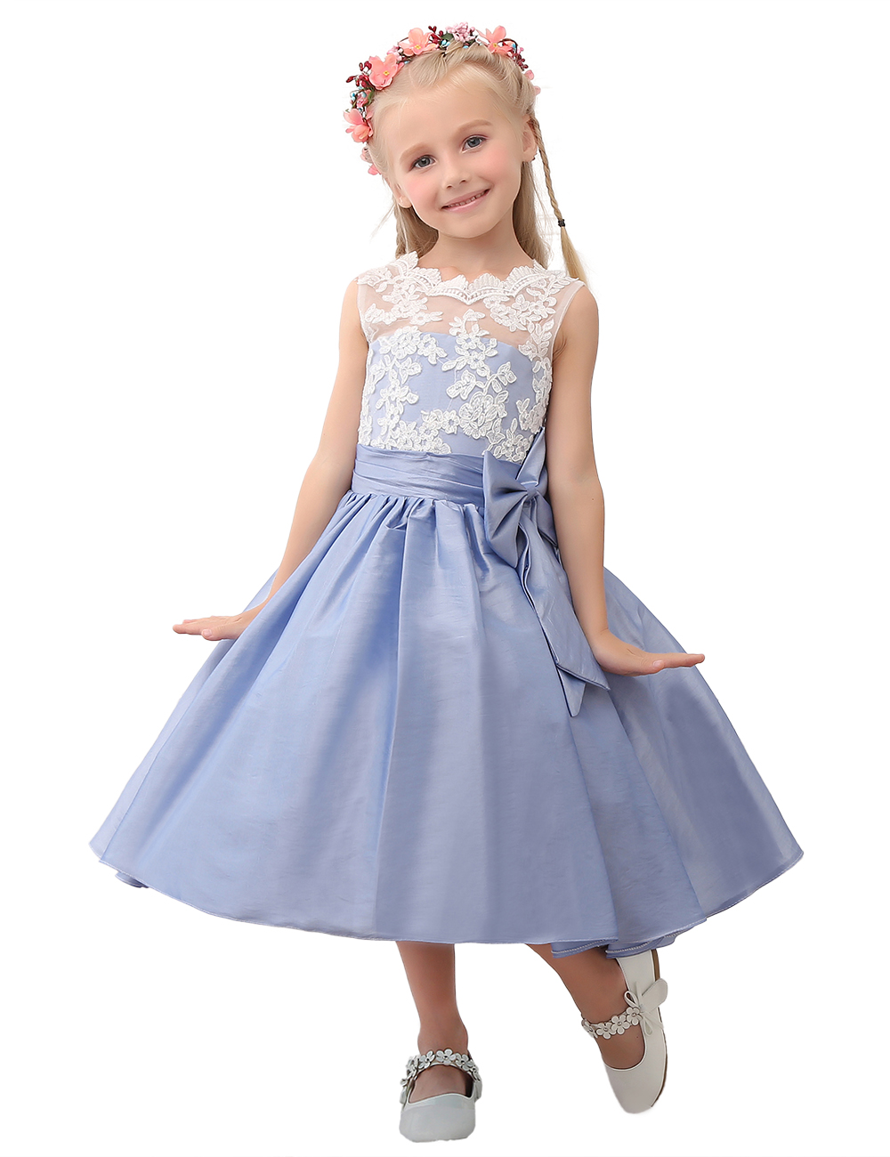 Satin Formal Little Girls Dresses