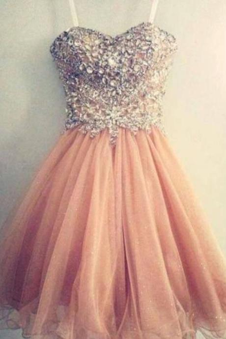 Sweetheart Graduation Dress,crystal Graduation Dress,organza Party Dress,short Party Dressprom Dress Short Prom Dress Sexy Prom Dress