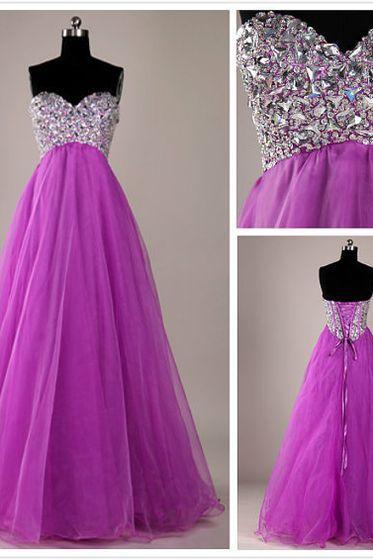 Heart Neckline Prom Dress Beading Prom Dress Long Prom Dress Fashion Prom Dresses Prom Dress Cocktail Evening Gown For Wedding Party