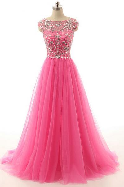 Prom Dress,sparkly Evening Dress,2017 Prom Gown,sparkle Party Dress,long Prom Dress,sparkle Pink Evening Gowns