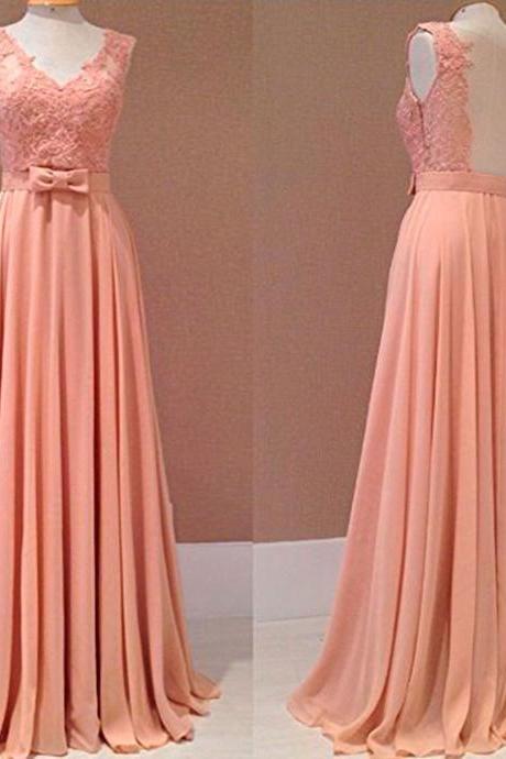 Sexy Style Prom Dress Blush Pink Chiffon Evening Gowns,wedding Guest Prom Gowns, Formal Occasion Dresses,formal Dress
