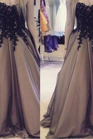 Prom Dress,champagne Prom Dresses,sweetheart Black And Champagne Ball Gown Dresses, Prom Dresses, Party Gowns, Formal Occasion Dresses,formal
