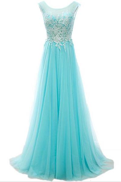 Long Prom Dress, Blue Prom Dress, Tulle Prom Dress, Off Shoulder Prom Dress, Lace Prom Dress, Formal Prom Dress, Inexpensive Prom Dress, Modest