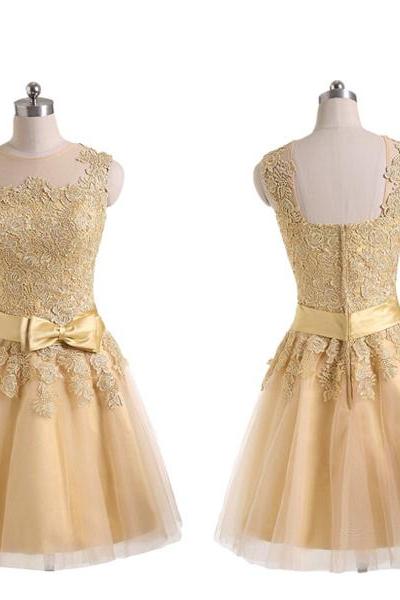 Short Prom Dress, Popular Prom Dress, Knee-length Prom Dress, Homecoming Dress, Junior Prom Dress, Lace Prom Dress, Party Dress,